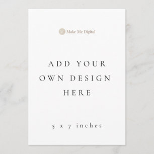 SINGLE 5x7 inch huwelijksprogramma / menu's