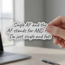 Single AF (en vet) grappig