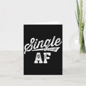 Single Af Funny Singles Awareness Day Anti-valenti Kaart (Voorkant)