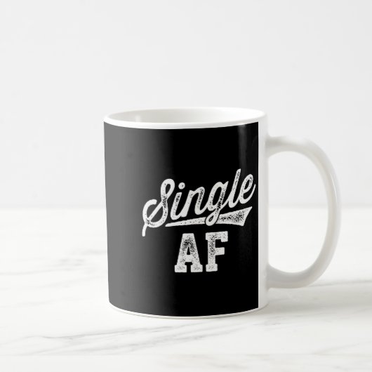 Single Af Funny Singles Awareness Day Anti-valenti Koffiemok (Rechts)