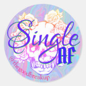 Single AF Ronde Sticker (Voorkant)