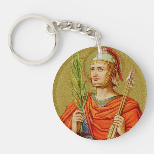 Single Afbeelding St. Sebastian (SNV 24) Sleutelhanger (Voorkant)