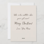 Single All The Way Girl Christmas Kaart (Achterkant)