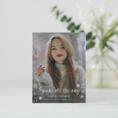 Single All The Way, meisje of man Feestdagen Kaart (Staand voorkant)