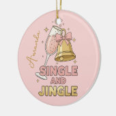 Single and Jingle Funny Christmas Ornament Gift (Links)