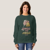 Single and Jingle Funny Christmas Sweatshirt (Voorkant volledig)