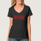 Single And Ready To Get Nervous Around Anyone T-shirt (Voorkant)