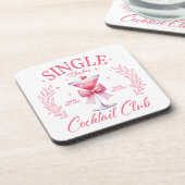 Single Babe Cocktail Club Onderzetter Set (Linkerzijde)