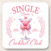 Single Babe Cocktail Club Onderzetter Set