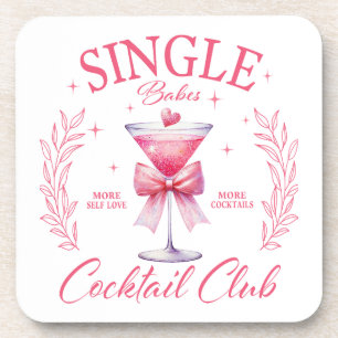 Single Babe Cocktail Club Onderzetter Set