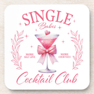 Single Babe Cocktail Club Onderzetter Set