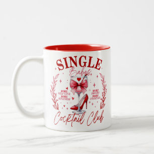 Single Babes Cocktail Club Tweekleurige Koffiemok