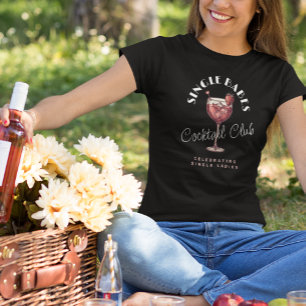 Single Babes Valentijnsdag Feest Roze Cocktail Tri-Blend Shirt