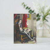 Single Bachelor Painting Briefkaart (Staand voorkant)