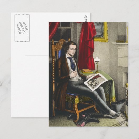 Single Bachelor Painting Briefkaart (Voorkant / Achterkant)