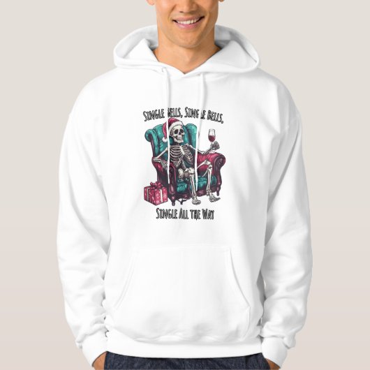 Single Bells, Single All The Way - Grappige Kerstm Hoodie (Voorkant)