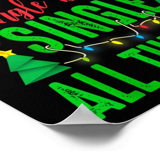 Single Bells Single All The Ways Funny Christmas S Poster (Hoek)