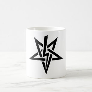 Single Black Anton Szandor LaVey Sigil-Mok Koffiemok