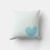 Single Blue Heart Pillow Kussen (Achterkant)