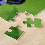 Single Blue Lupine Flower Orton effect Legpuzzel (Zijkant)