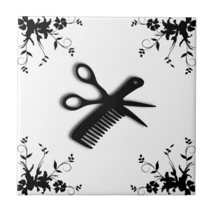 Single Book op Floral Corners Color Tile Tegeltje