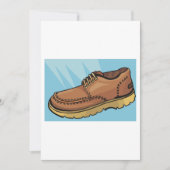 Single Brown Shoe met Laces Kaart (Voorkant)