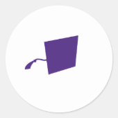 Single Cap Toss Graduation Envelope Seal Ronde Sticker (Voorkant)