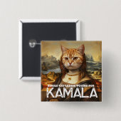 Single Cat Dames voor Kamala Button (Voorkant /achterkant)