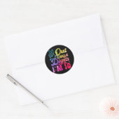 Single Cijfers I_m 10 jaar oude 10th Birth Ronde Sticker (Envelop)