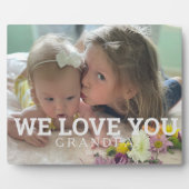 Single Custom Photo Grandpa We houden van je Fotoplaat (Voorkant)