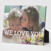 Single Custom Photo Grandpa We houden van je Fotoplaat (Zijkant)