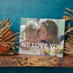 Single Custom Photo Grandpa We houden van je Fotoplaat<br><div class="desc">Opa We houden van je Foto Plaque. Eén foto. Aanpassen.</div>