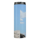 Single Cute Penguin en Blue Sky Thermosbeker (Achterkant)