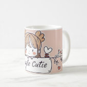 Single Cutie Anime Kawaii Koffiemok (Voorkant rechts)