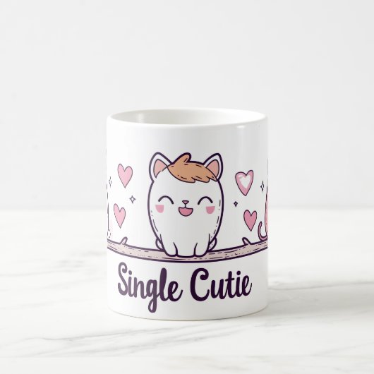 Single cutie Schattigee katten Koffiemok (Center)