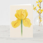 Single Daffodil Waterverf Groet Kaart (Gele Bloem)