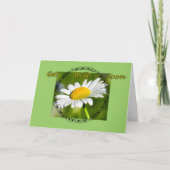 Single Daisy Get Well Kaart (Voorkant)