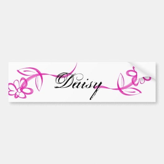 Single Daisy logo Bumpersticker (Voorkant)