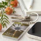Single Daisy Standing Alone Sleutelhanger (Voorkant Rechts)