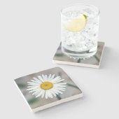 Single Daisy Stone Onderzetter (Zijkant)