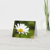 Single Daisy Wenskaart Kaart (Voorkant)