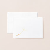 Single Dandelion Tuft Folie Kaarten (Voorkant met envelop)