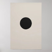 Single Dash Art - spaarzaam teken in negatieve rui Poster (Voorkant)