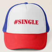 #single, daten, single, op zoek naar liefde trucker pet (Voorkant)