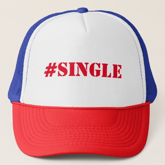 #single, daten, single, op zoek naar liefde trucker pet (Voorkant)