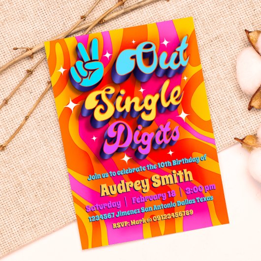 Single Digits Im 10 voor vrede uit Kaart