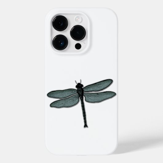 Single Dragonfly Line Drawing Art Case-Mate iPhone Case (Achterkant)