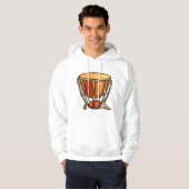Single Drum Mannen Hoodie (Voorkant volledig)
