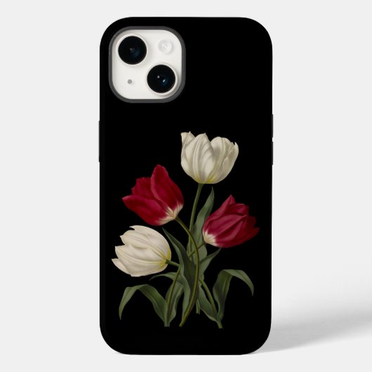 Single Early Tulips 002~ Botanical Art ~ Album v Case-Mate iPhone Case (Achterkant)