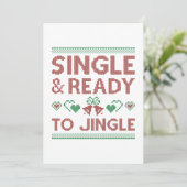 Single en klaar om te springen bedankkaart (Staand voorkant)